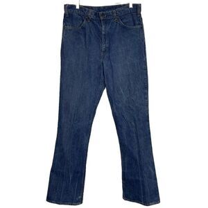 1970s Levi’s vintage orange Tab 646 Flare Jeans Circa 1970s 34 X 36